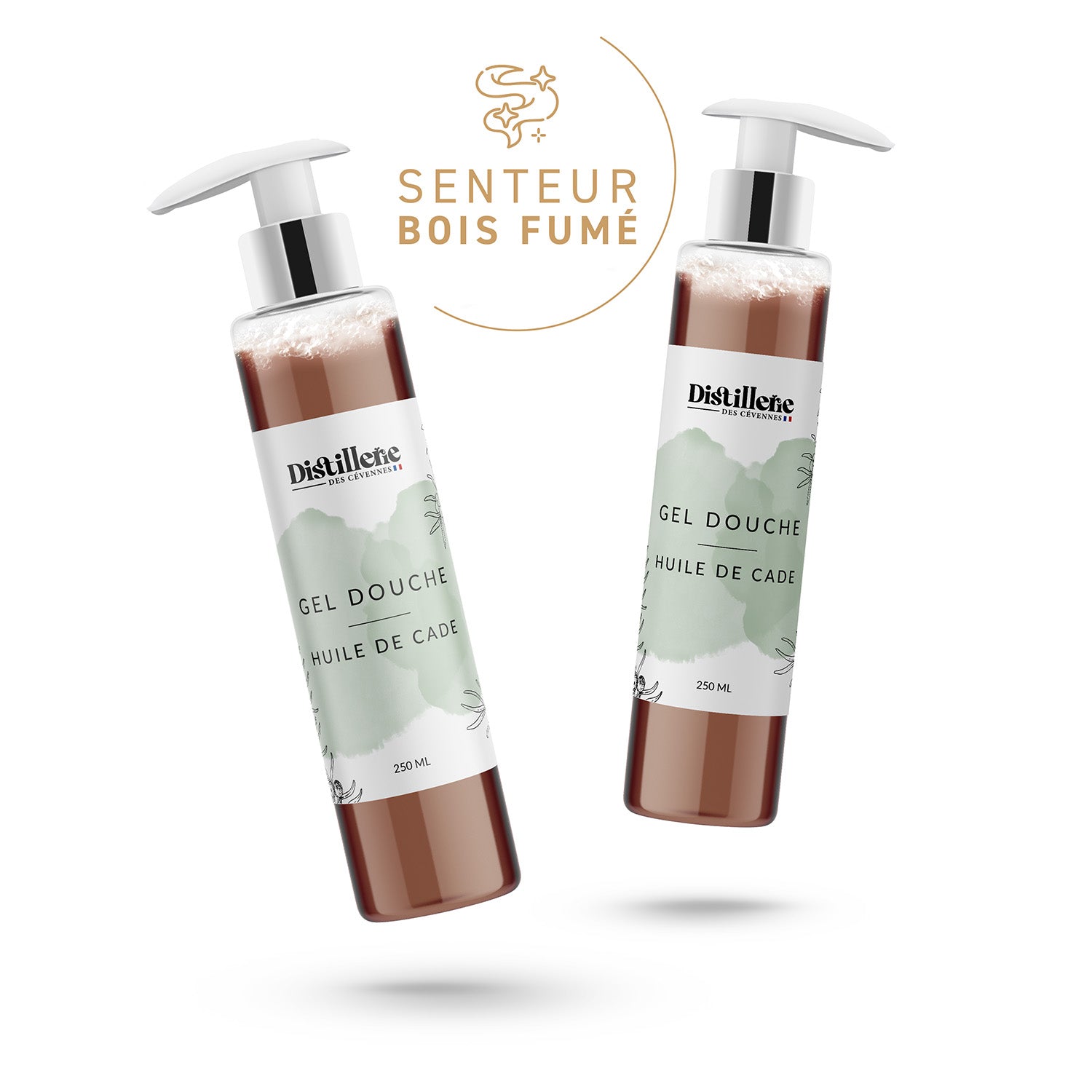 Shower gel with Cade oil