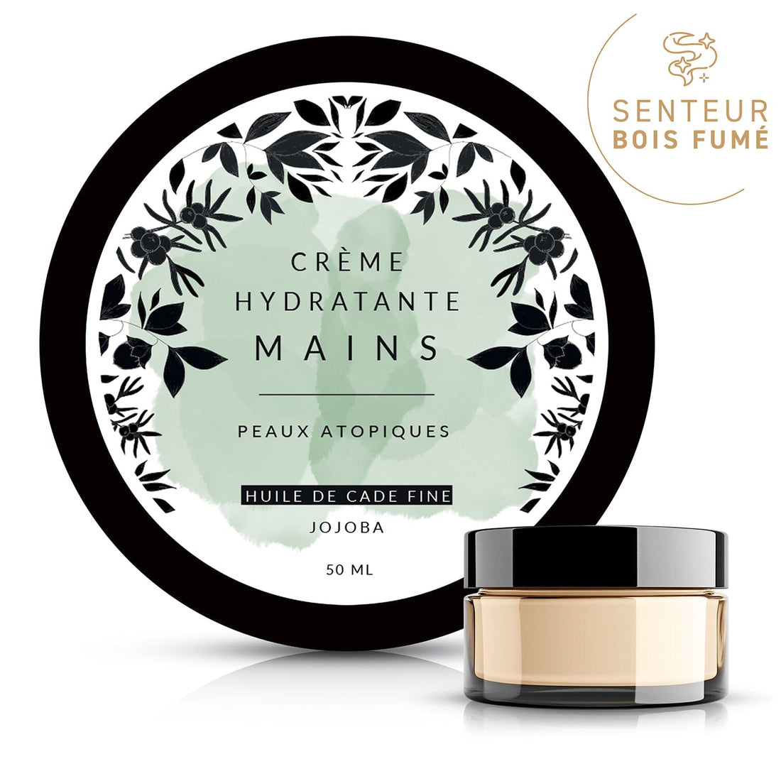 Crème au Cade • Mains distilleriedescevennes • 50ml • Idéale pour les peaux atopiques, sujettes à l'eczéma et au psoriasis.