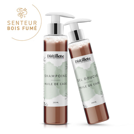 DUO Gel douche & Shampoing - Huile de cade fine distilleriedescevennes-2x250ml